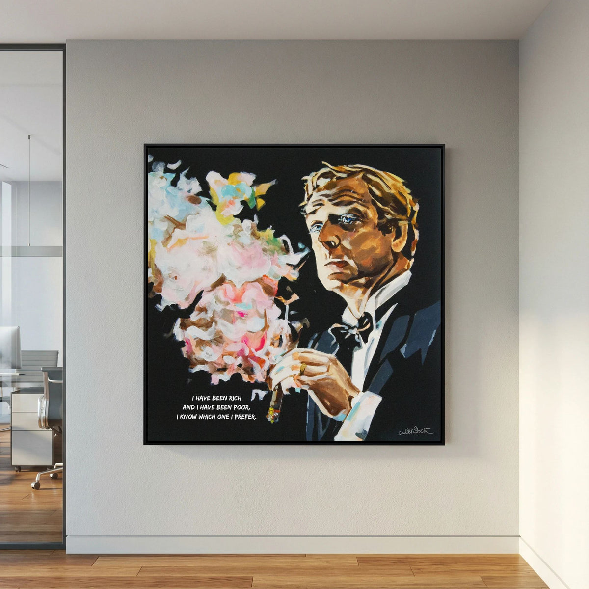 Michael Caine - Print on Fine Art Canvas