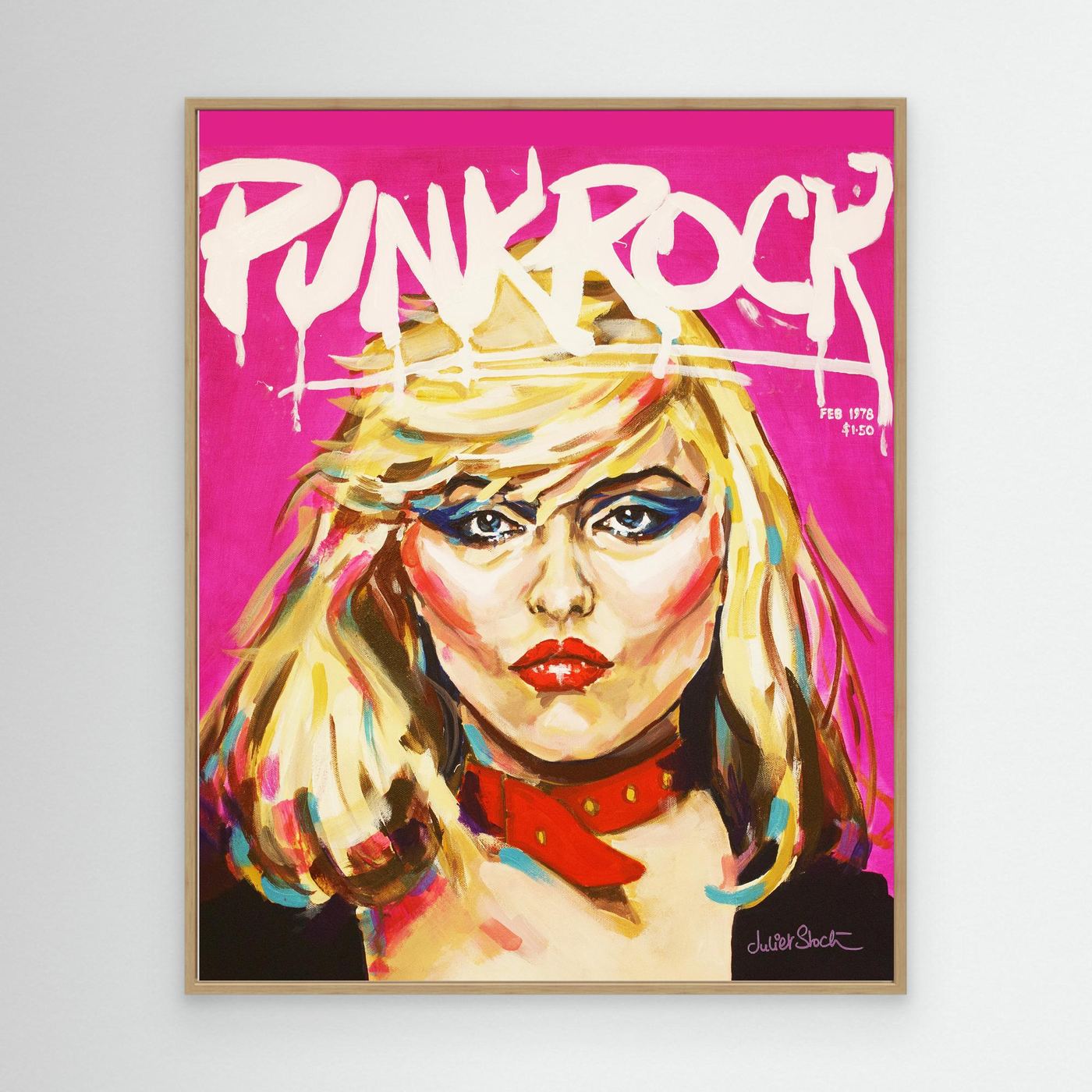 Debbie Harry, Punk Rock - Print On Fine Art Canvas