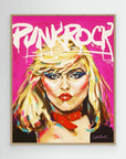 Debbie Harry, Punk Rock - Print On Fine Art Canvas