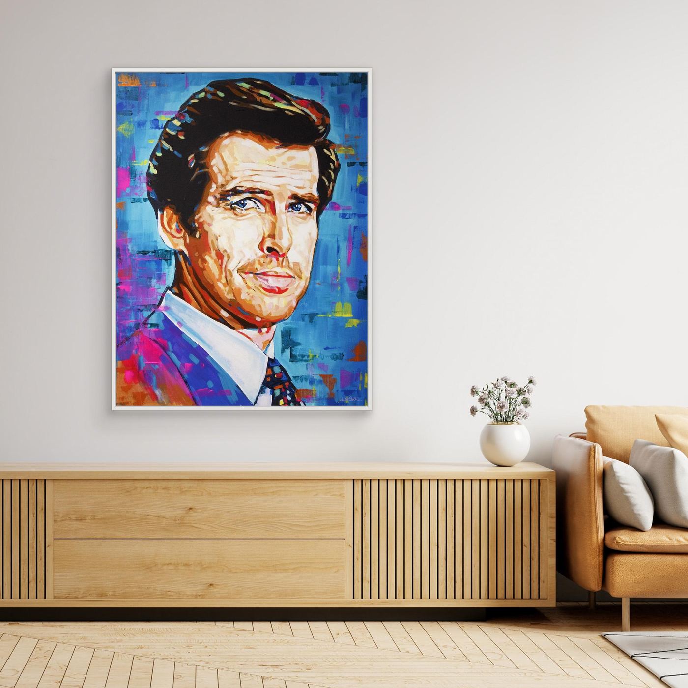 Pierce Brosnan - Print on Fine Art Canvas