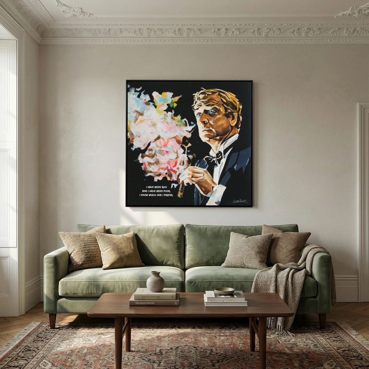 Michael Caine - Print on Fine Art Canvas