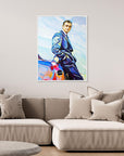 Sean Connery and Aston Martin - Print on Fine Art Canvas