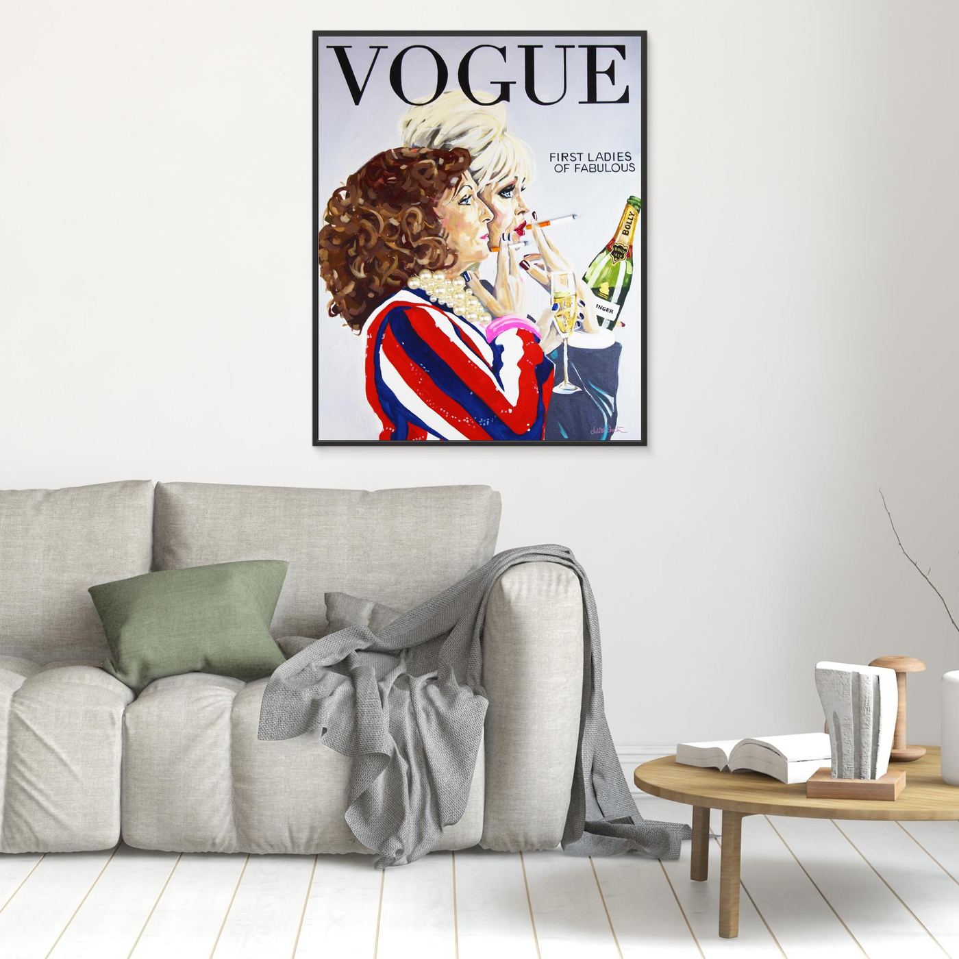 Ab Fab, Vogue - Print On Fine Art Canvas
