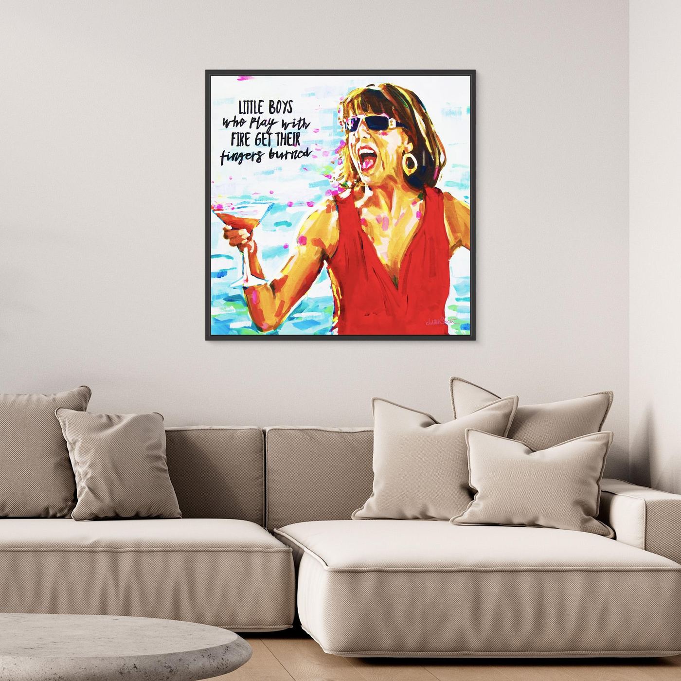 Tanya, Mamma Mia - Print On Fine Art Canvas