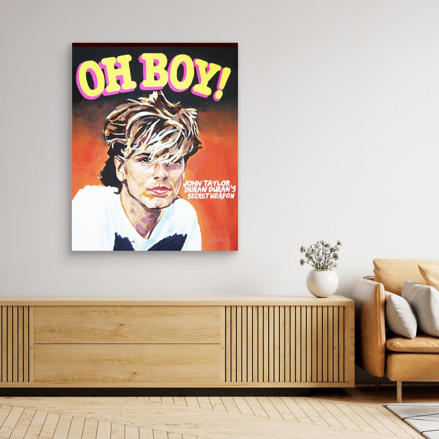 John Taylor, Oh Boy! - Print On Fine Art Canvas