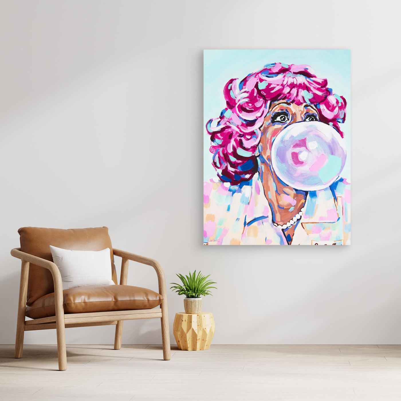 Frenchie - Print On Fine Art Canvas