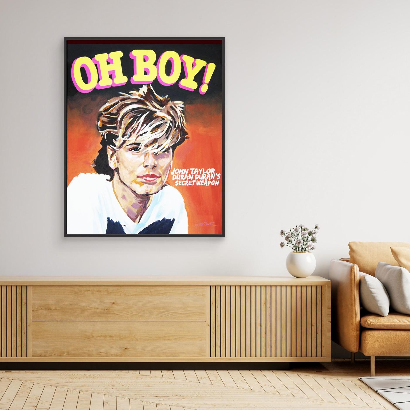 John Taylor, Oh Boy! - Print On Fine Art Canvas
