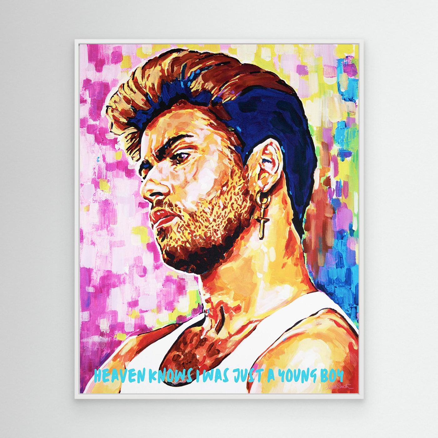 George Michael - Print On Fine Art Canvas