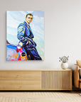 Sean Connery and Aston Martin - Print on Fine Art Canvas