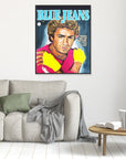 George Michael, Blue Jeans - Print on Fine Art Canvas
