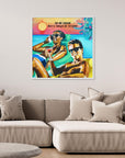 Club Tropicana, Wham! The Boys - Print on Fine Art Canvas (Square)