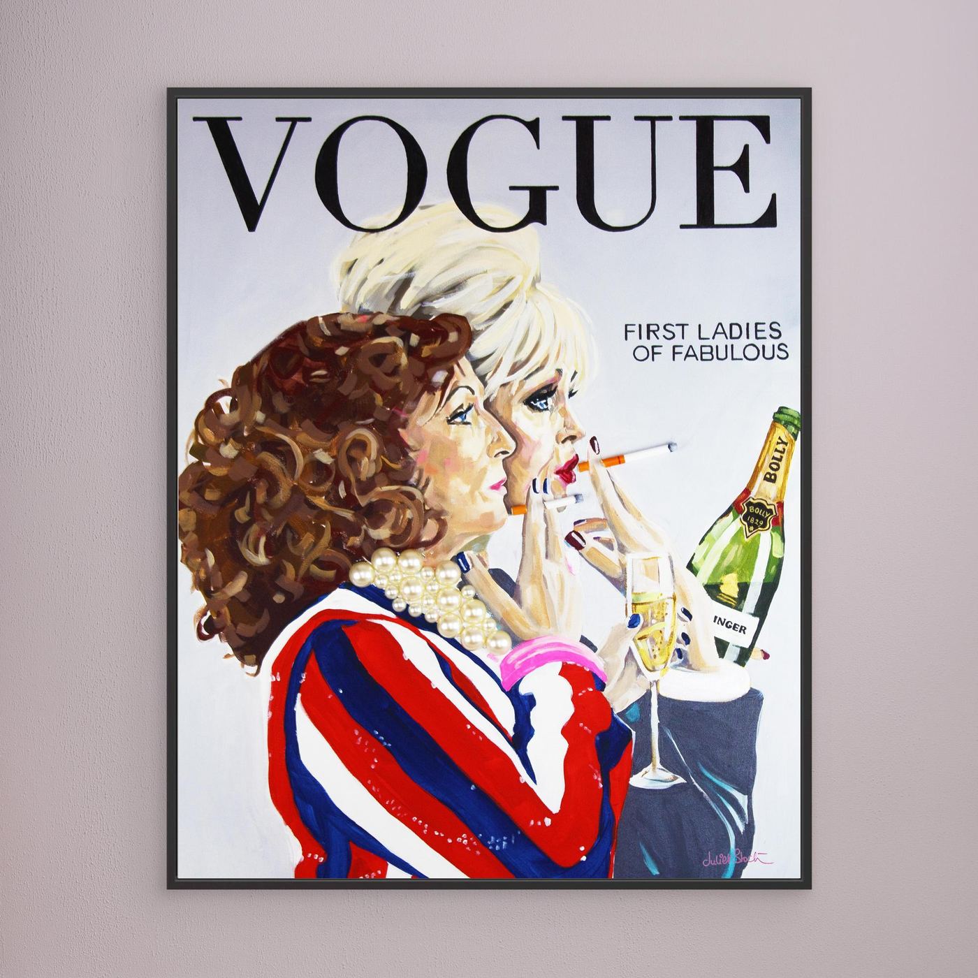 Ab Fab, Vogue - Print On Fine Art Canvas