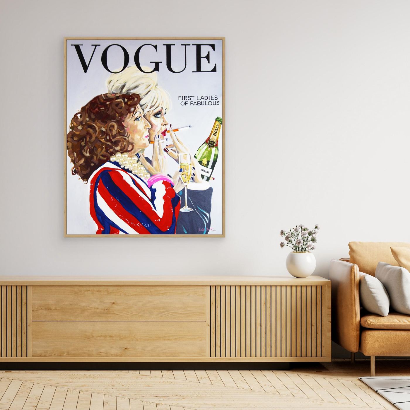 Ab Fab, Vogue - Print On Fine Art Canvas – Juliet Stockton