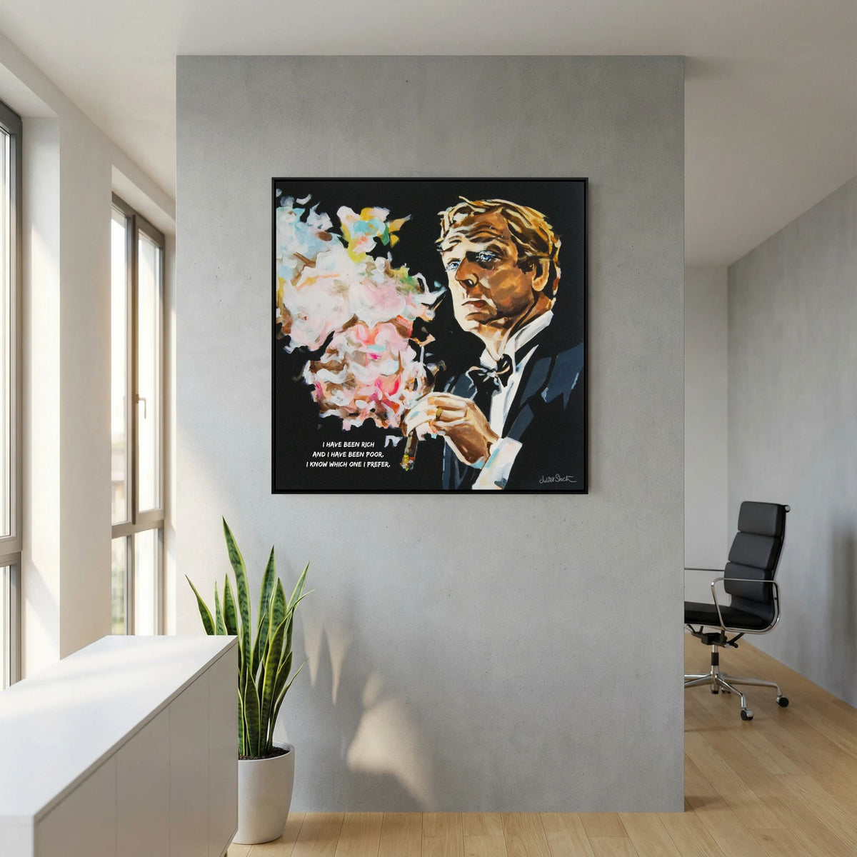 Michael Caine - Print on Fine Art Canvas