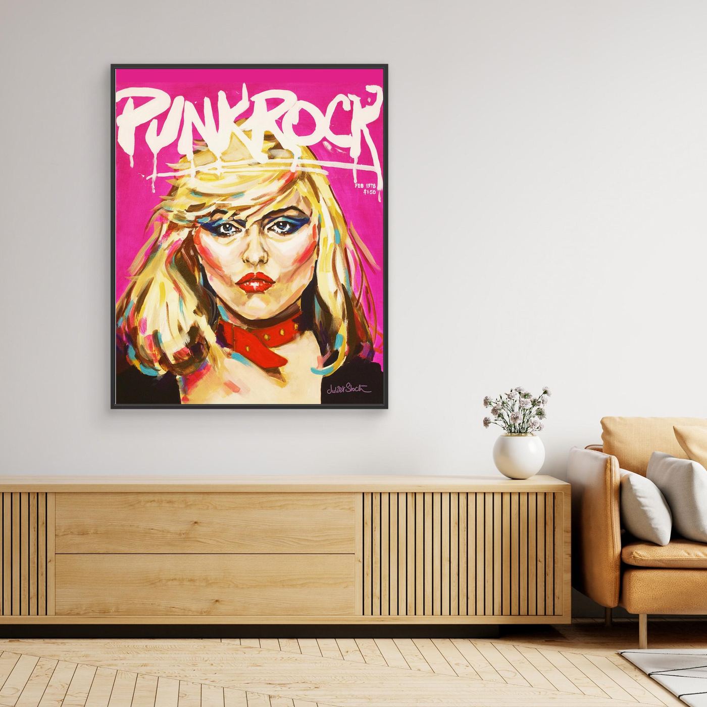 Debbie Harry, Punk Rock - Print On Fine Art Canvas