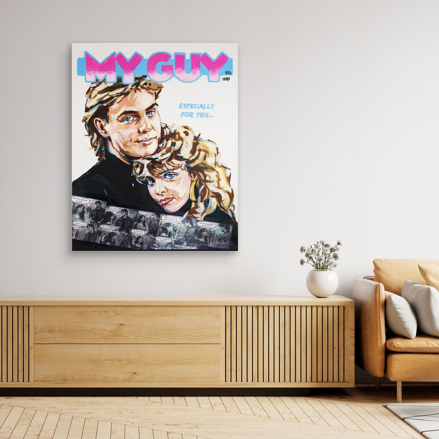 Kylie & Jason, My Guy - Print on Fine Art Canvas
