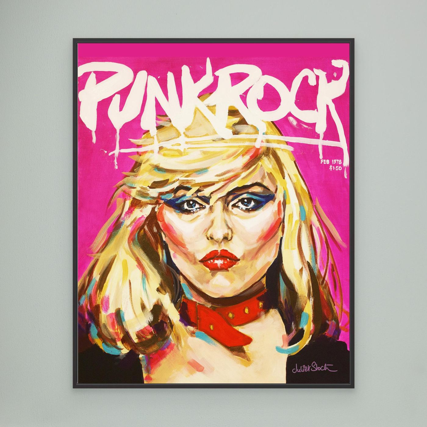 Debbie Harry, Punk Rock - Print On Fine Art Canvas