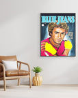 George Michael, Blue Jeans - Print on Fine Art Canvas