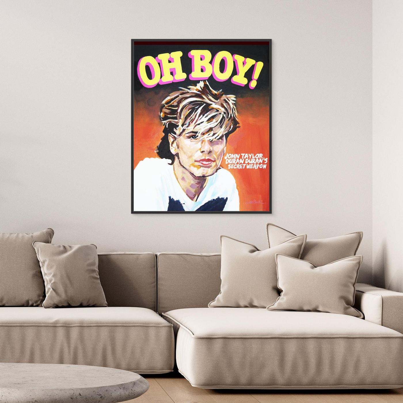 John Taylor, Oh Boy! - Print On Fine Art Canvas