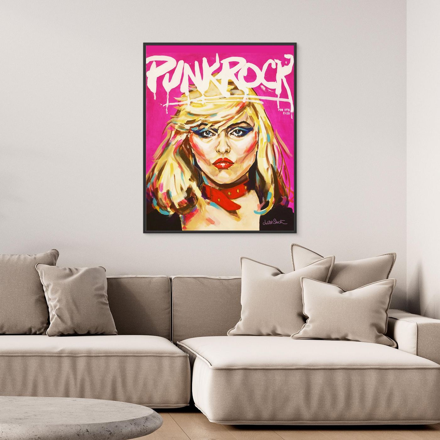 Debbie Harry, Punk Rock - Print On Fine Art Canvas