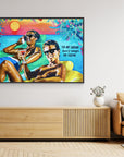 Club Tropicana, Wham! The Boys - Print on Fine Art Canvas (Landscape)