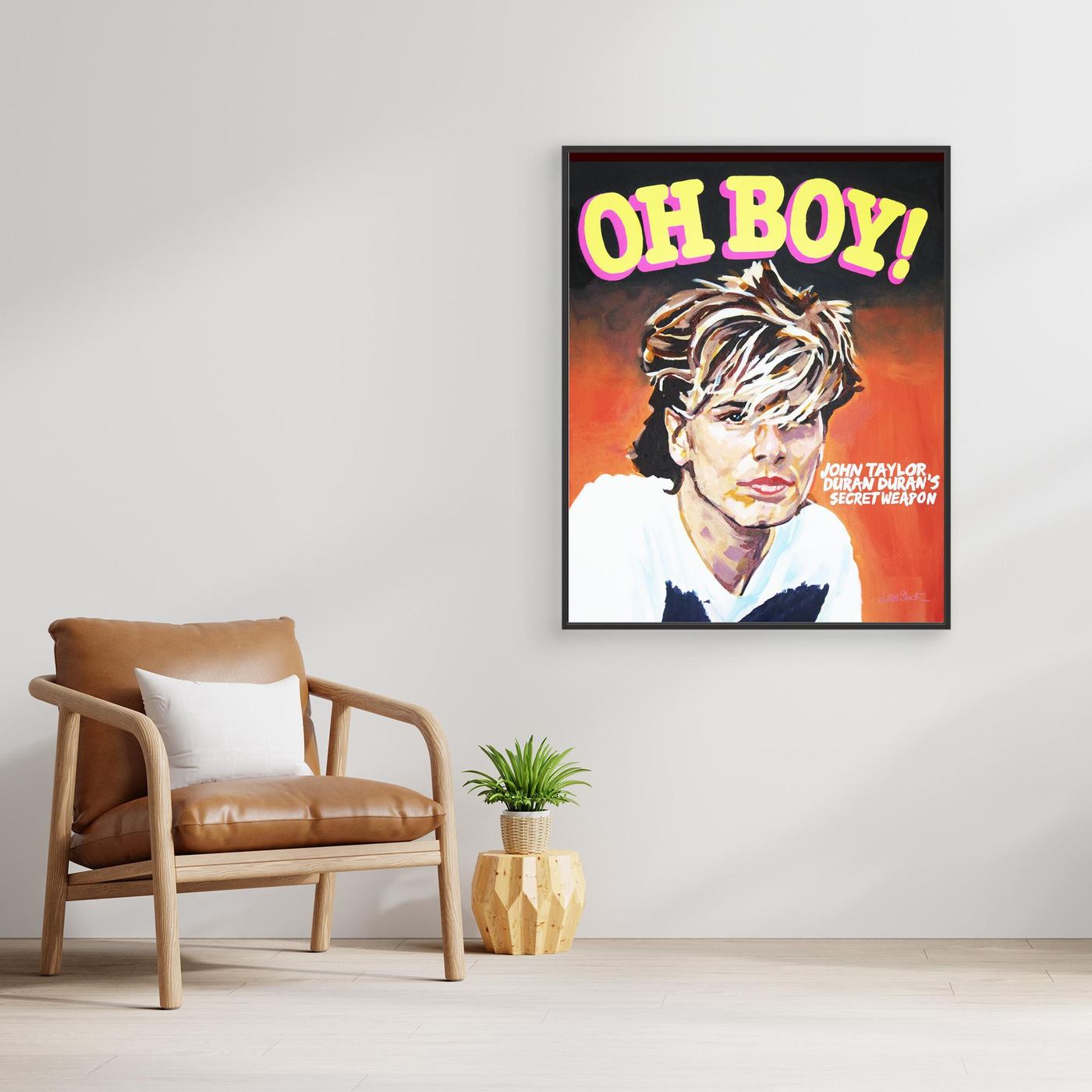 John Taylor, Oh Boy! - Print On Fine Art Canvas