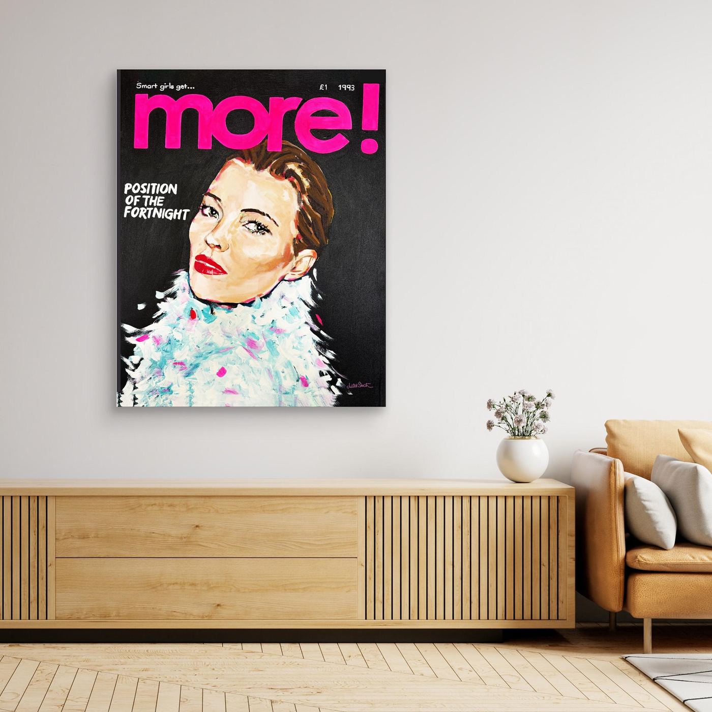 Kate Moss, More! - Print on Fine Art Canvas