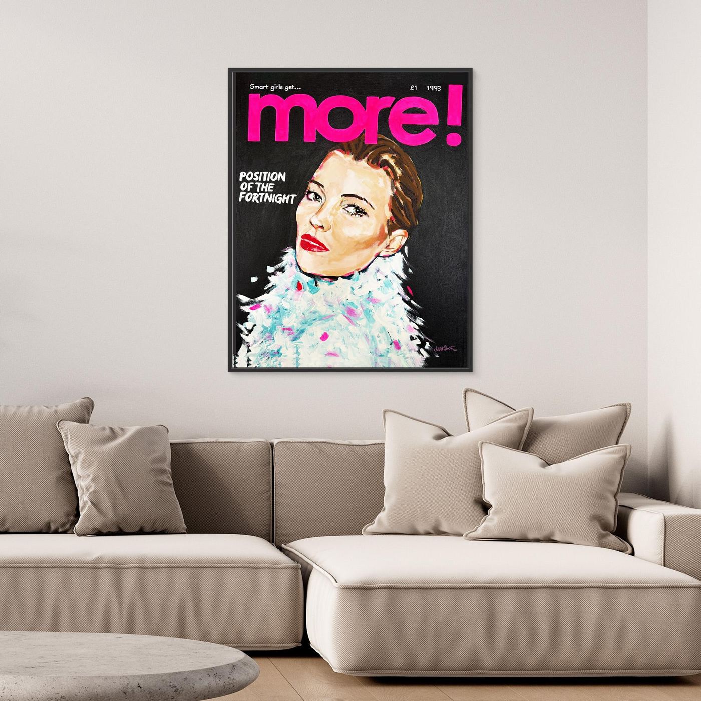 Kate Moss, More! - Print on Fine Art Canvas