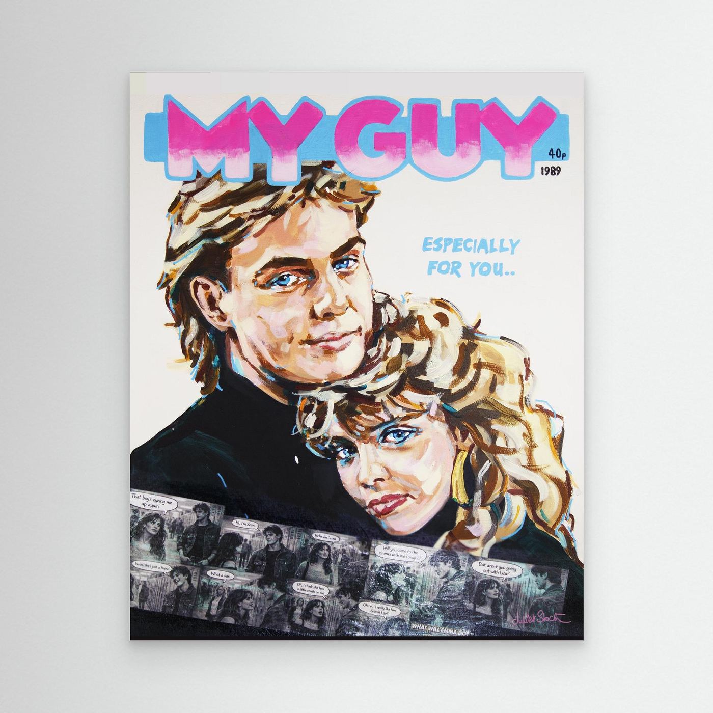 Kylie & Jason, My Guy - Print on Fine Art Canvas