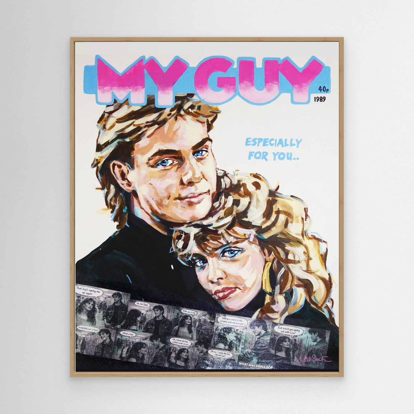 Kylie & Jason, My Guy - Print on Fine Art Canvas