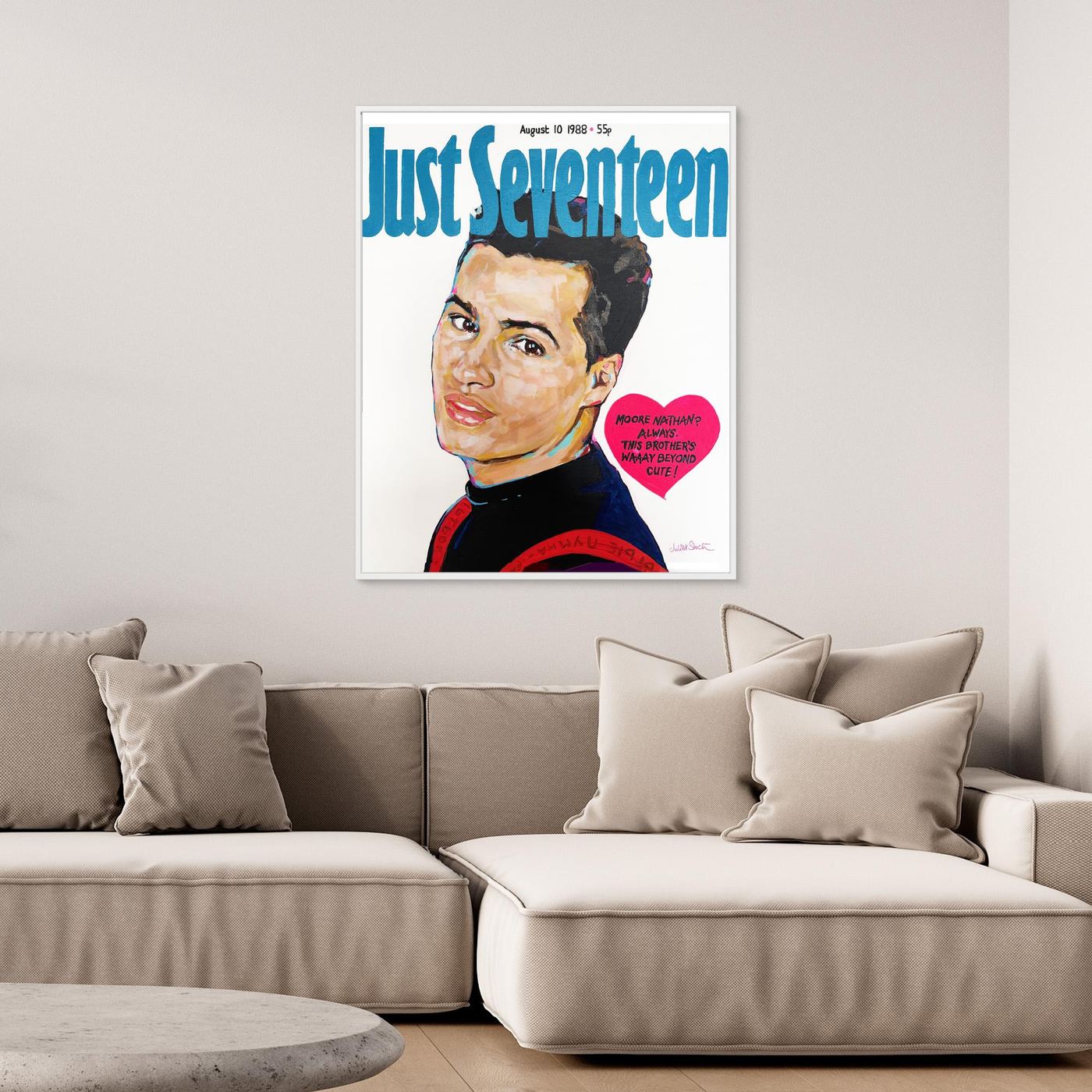 Nathan Moore, Just Seventeen - Print On Fine Art Canvas