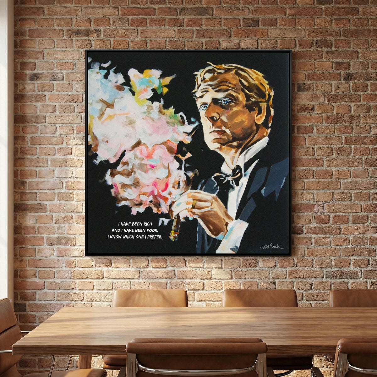 Michael Caine - Print on Fine Art Canvas