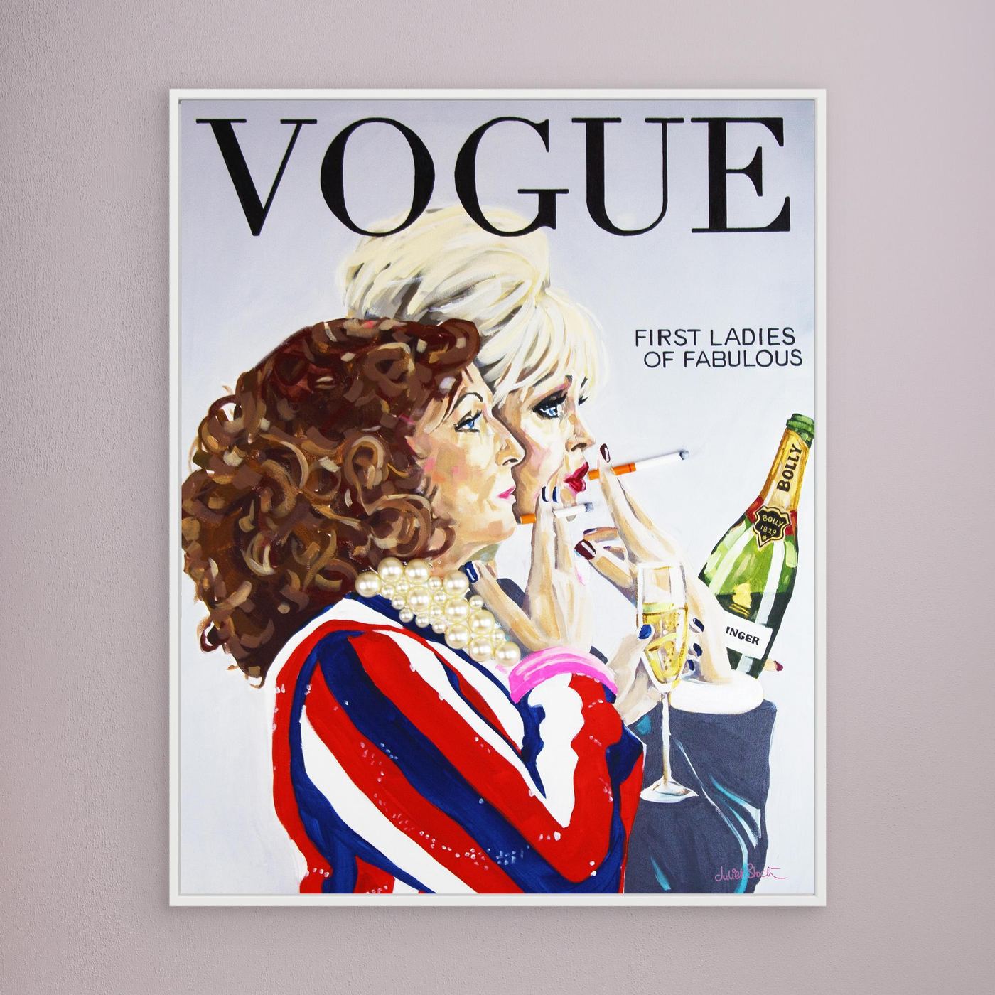 Ab Fab, Vogue - Print On Fine Art Canvas – Juliet Stockton