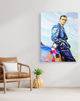 Sean Connery and Aston Martin - Print on Fine Art Canvas