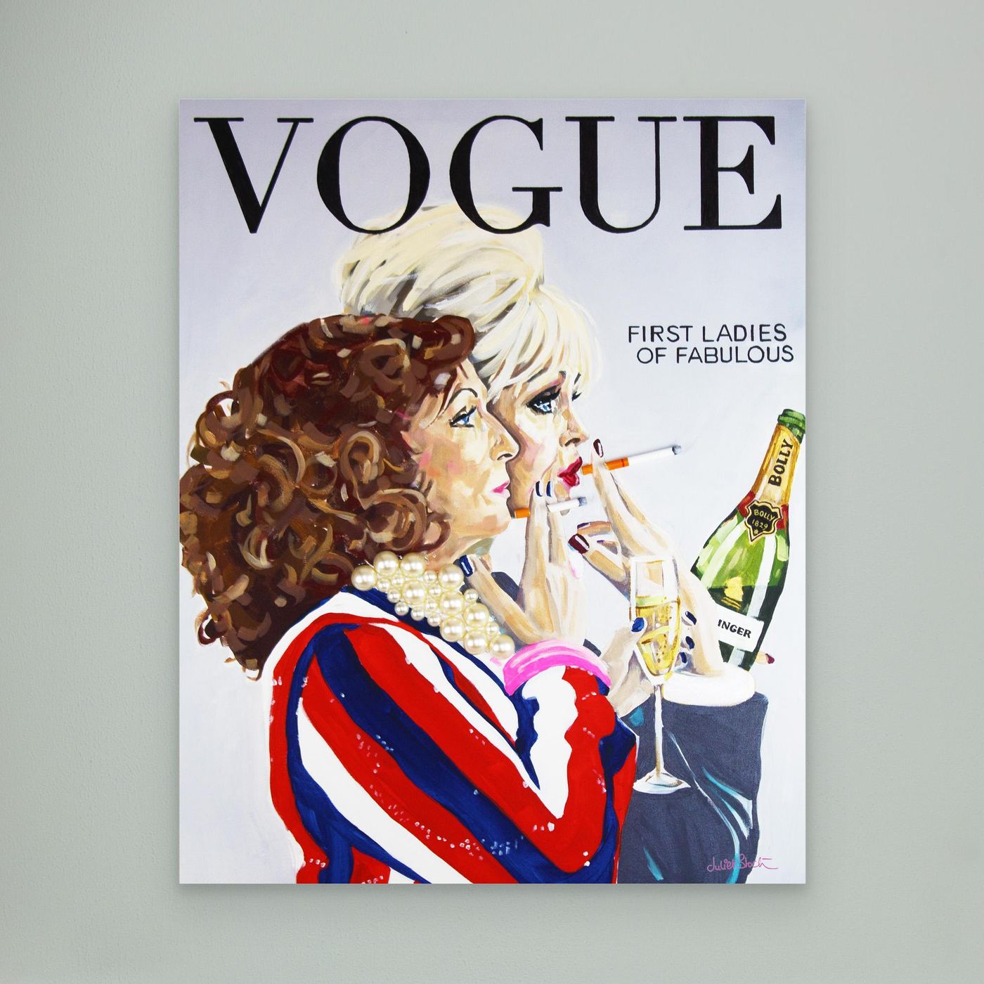 Ab Fab, Vogue - Print On Fine Art Canvas