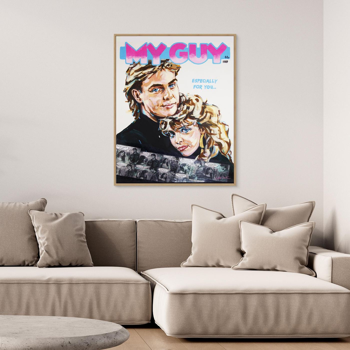 Kylie &amp; Jason, My Guy - Print on Fine Art Canvas