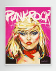 Debbie Harry, Punk Rock - Print On Fine Art Canvas