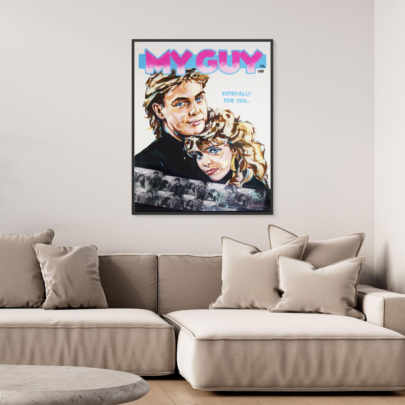 Kylie & Jason, My Guy - Print on Fine Art Canvas