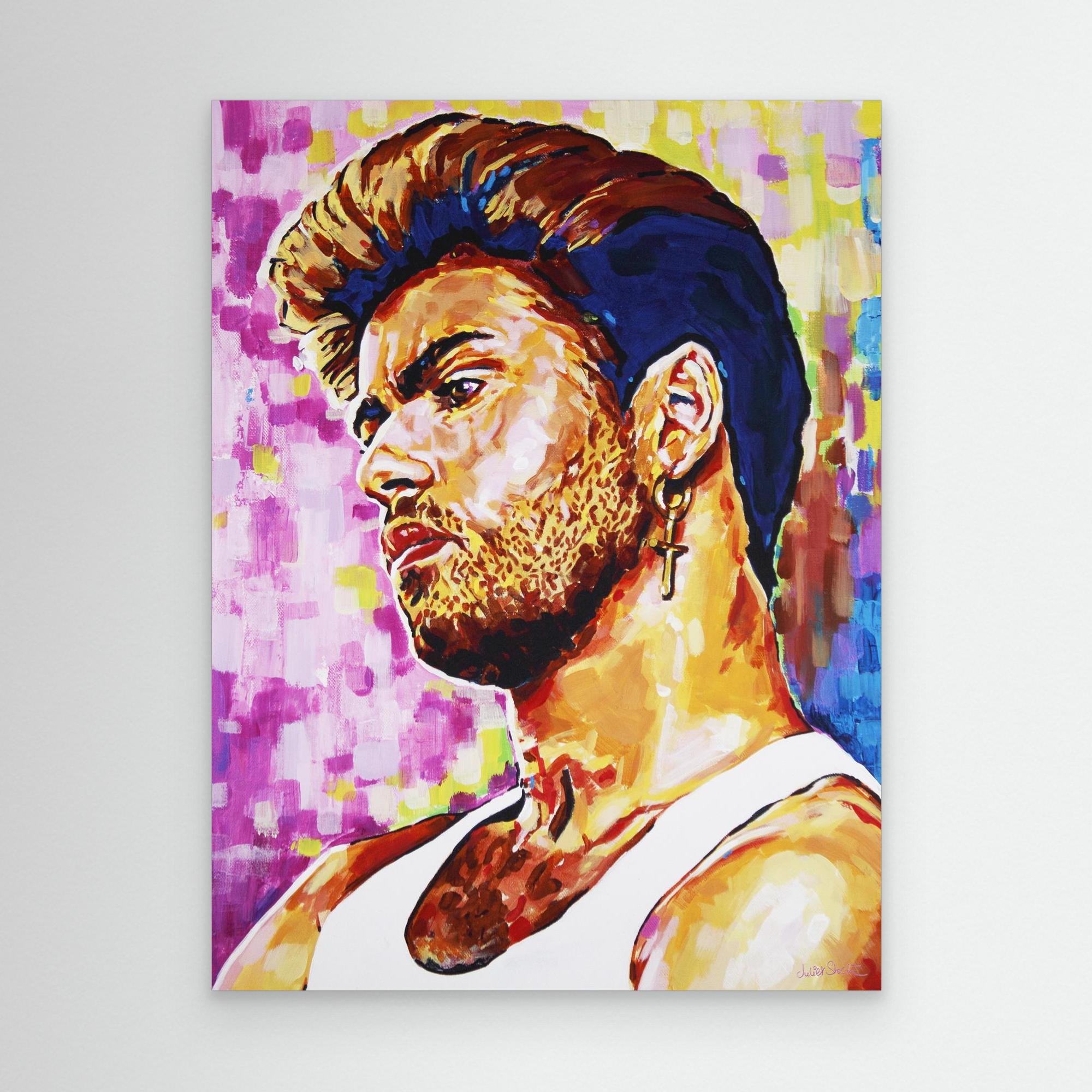 George Michael - Print On Fine Art Canvas