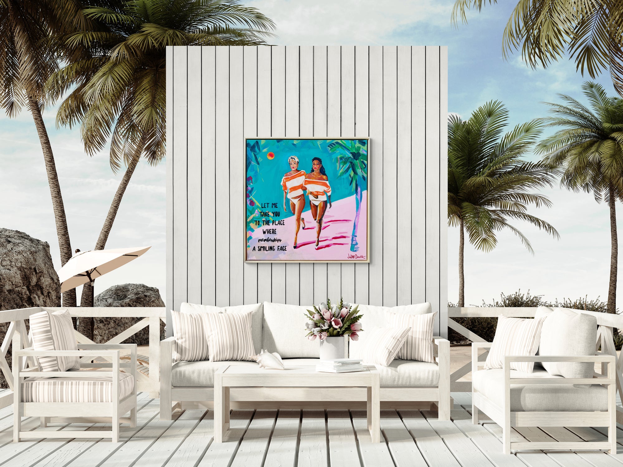 Club Tropicana - Wham! - Original Painting