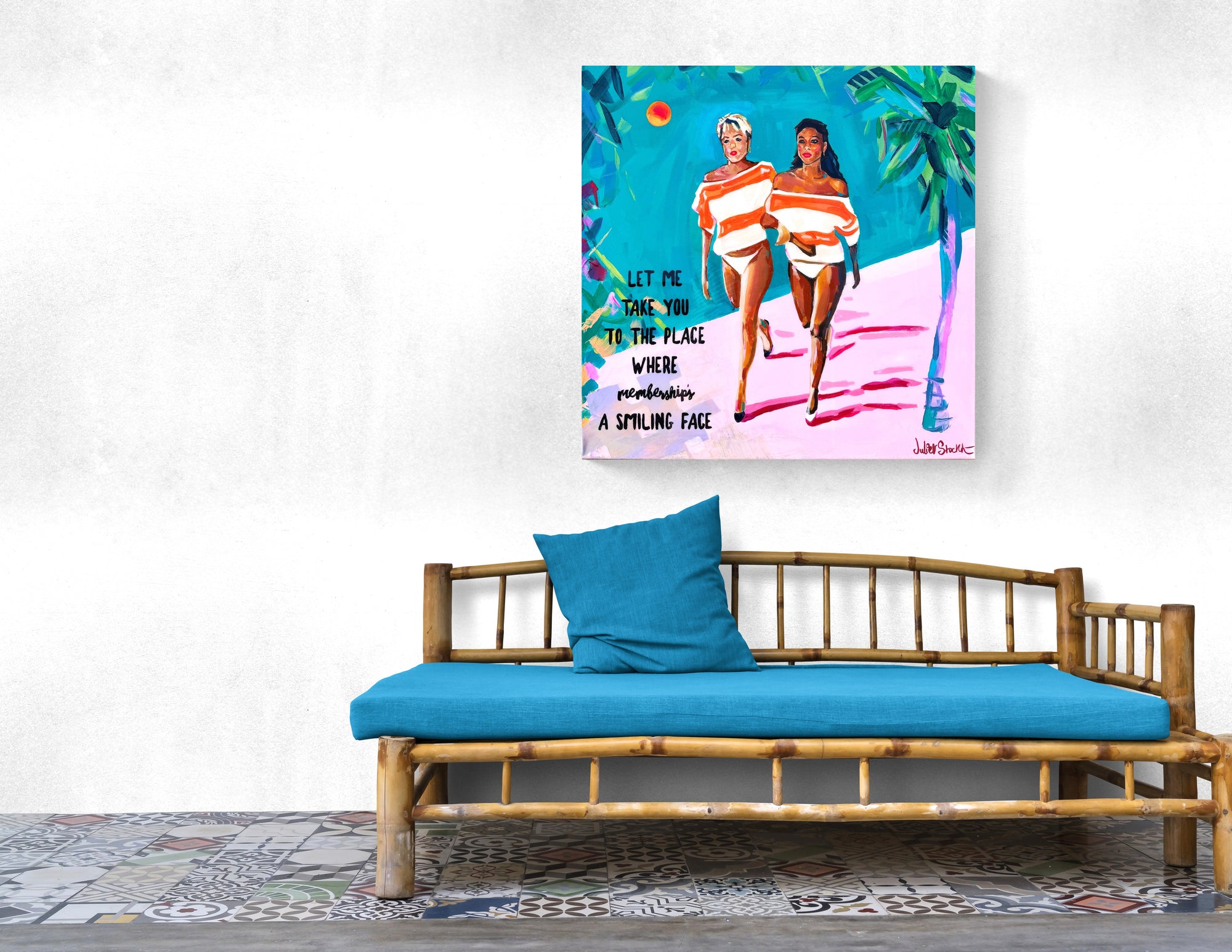 Club Tropicana - Print on Fine Art Canvas
