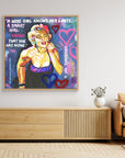 Marilyn Monroe "A Smart Girl" - Print On Fine Art Canvas