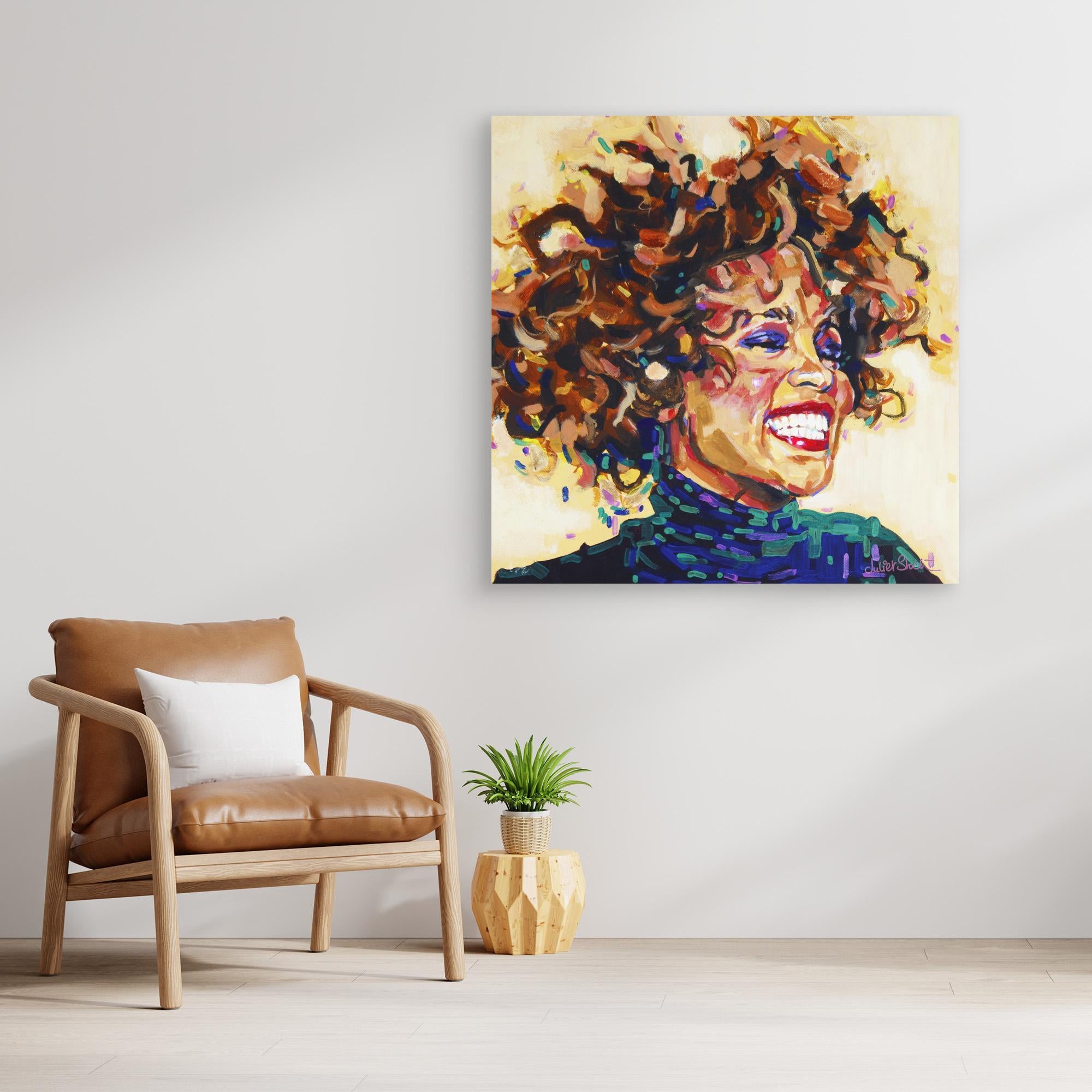 Whitney Houston - Print On Fine Art Canvas