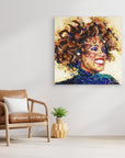 Whitney Houston - Print On Fine Art Canvas