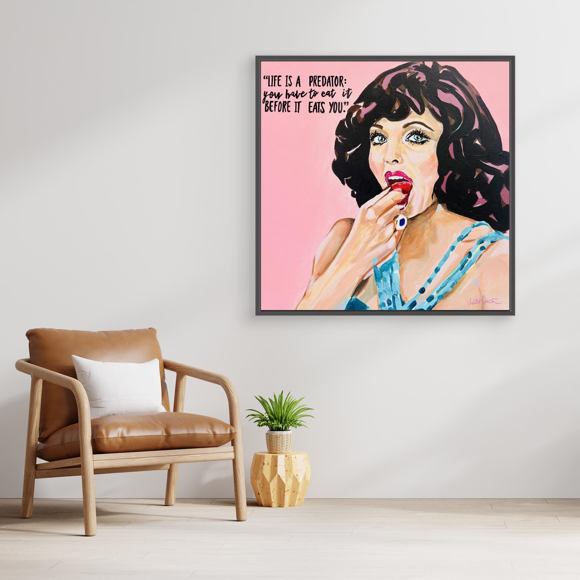 Dame Joan Collins - Print On Fine Art Canvas
