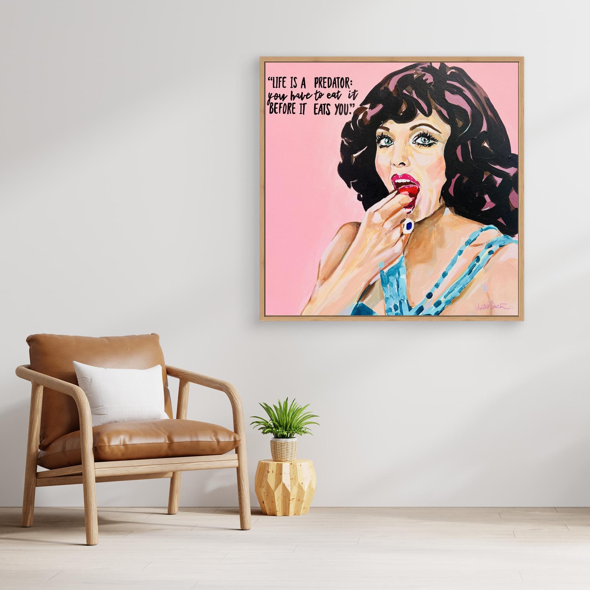 Dame Joan Collins - Print On Fine Art Canvas