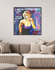 Marilyn Monroe "A Smart Girl" - Print On Fine Art Canvas